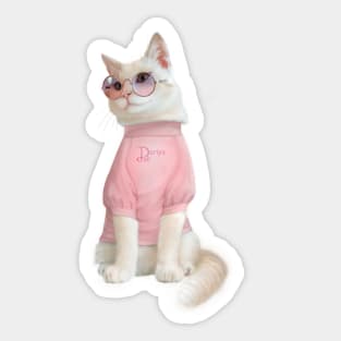 Lady Cat Sticker